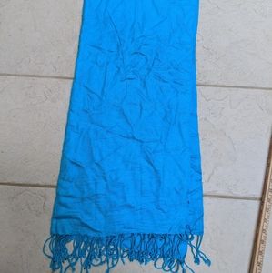 ❤️3/$25 Soft Blue Fringe Scarf